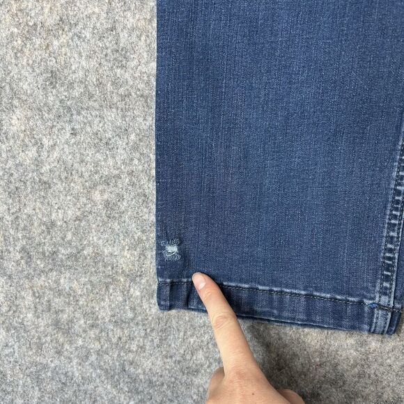 Mugsy Fultons Jeans Mens 40x32 (Fits 36x32) Blue Stretch Denim Straight Flawed - Picture 9 of 15